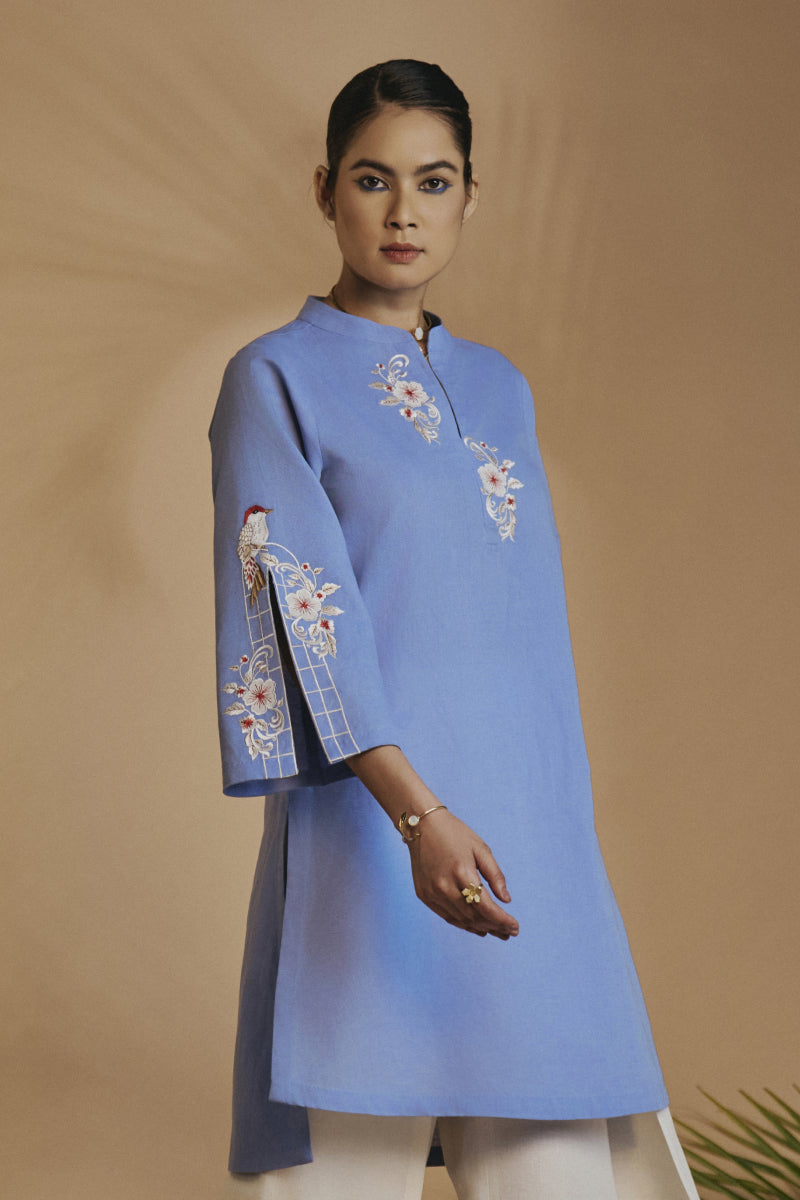 Origani Blue Bird Escape Tunic