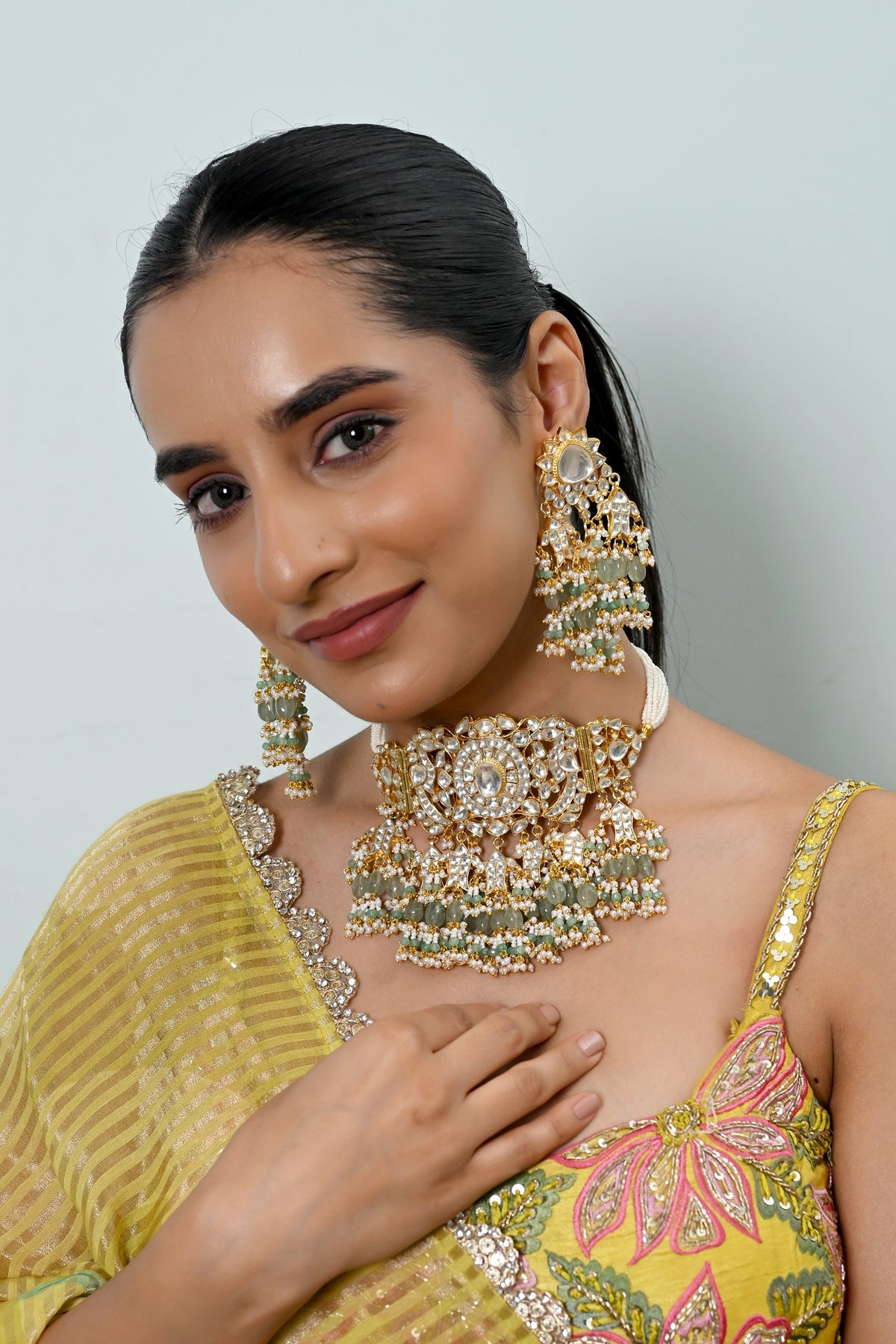Choker With Earrings