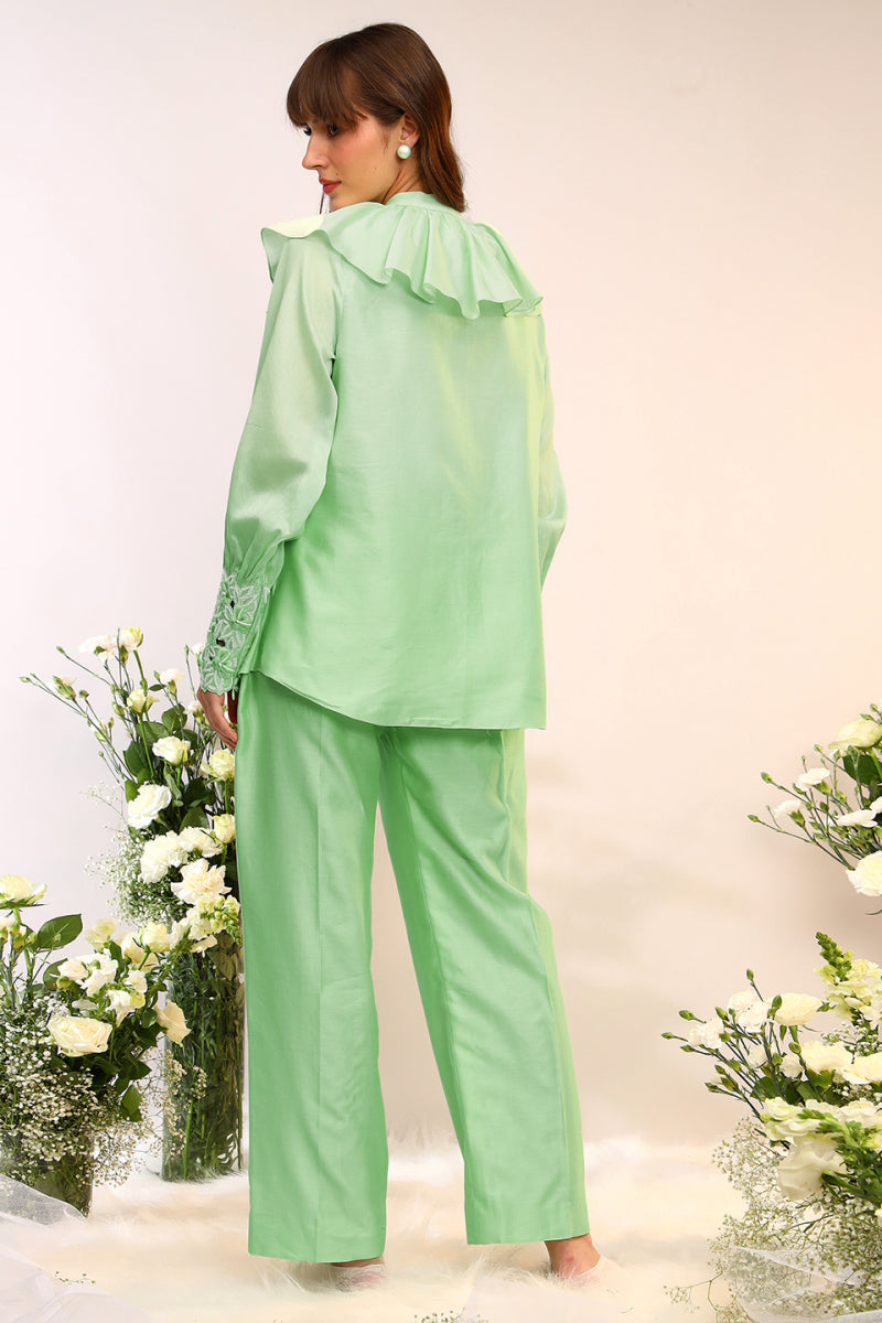 Frill Tie Up Co-ord Set