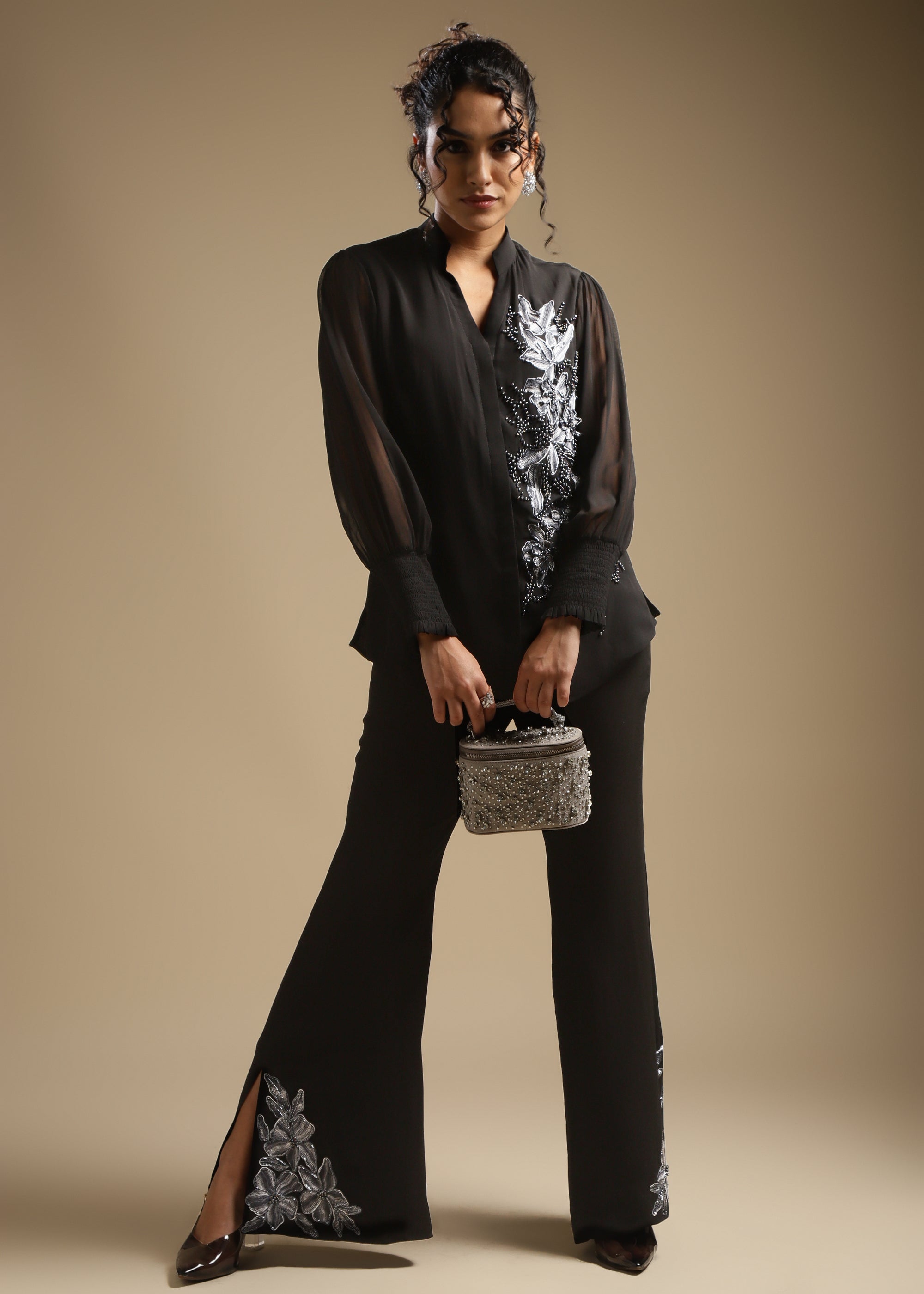 One Side Embroidered Co-Ord Set