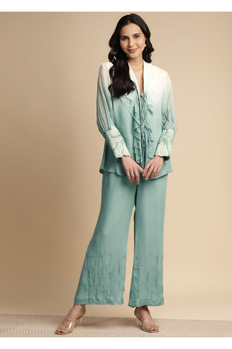 Ruffle Tie-Up Coord Set