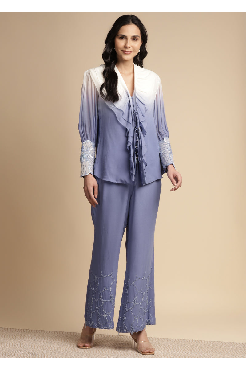 Ruffle Tie-Up Coord Set