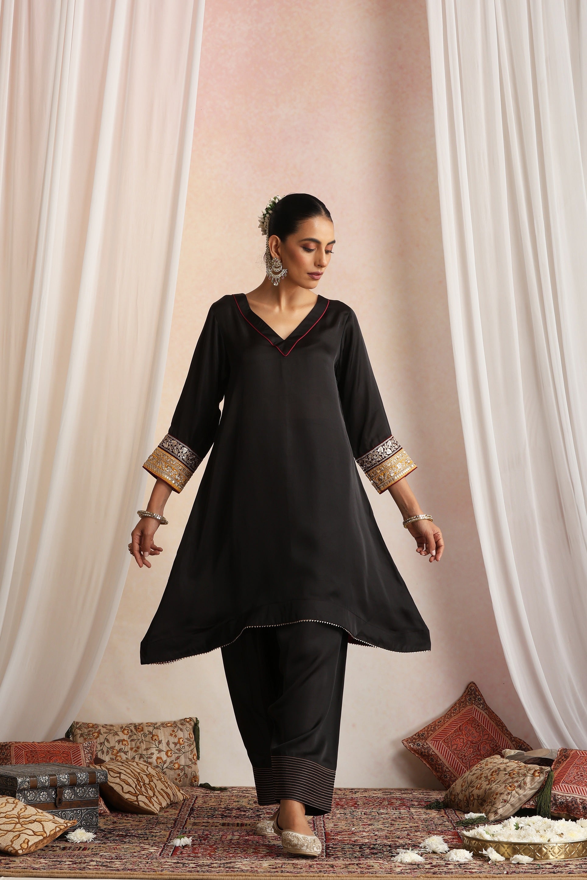 Black Kurta Set