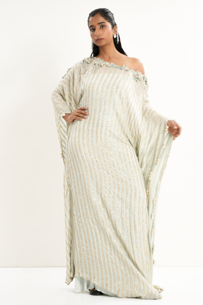 One Off Shoulder Kaftan