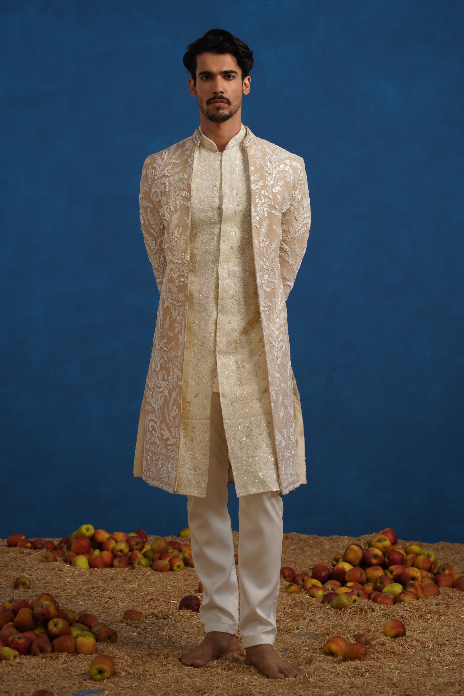 TEJAS CUTDANA CHIKU SHERWANI SET