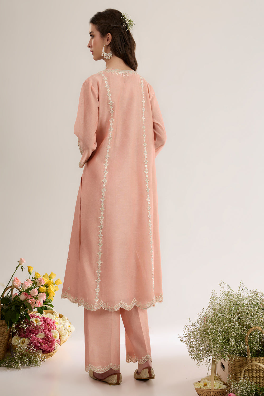 A Line Kurta With Plazo