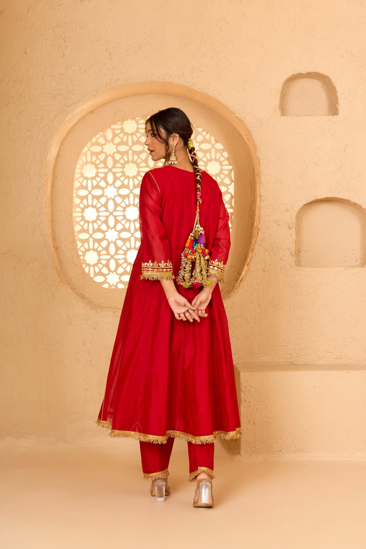 LONG ANARKALI WITH SALWAR AND DUPATTA