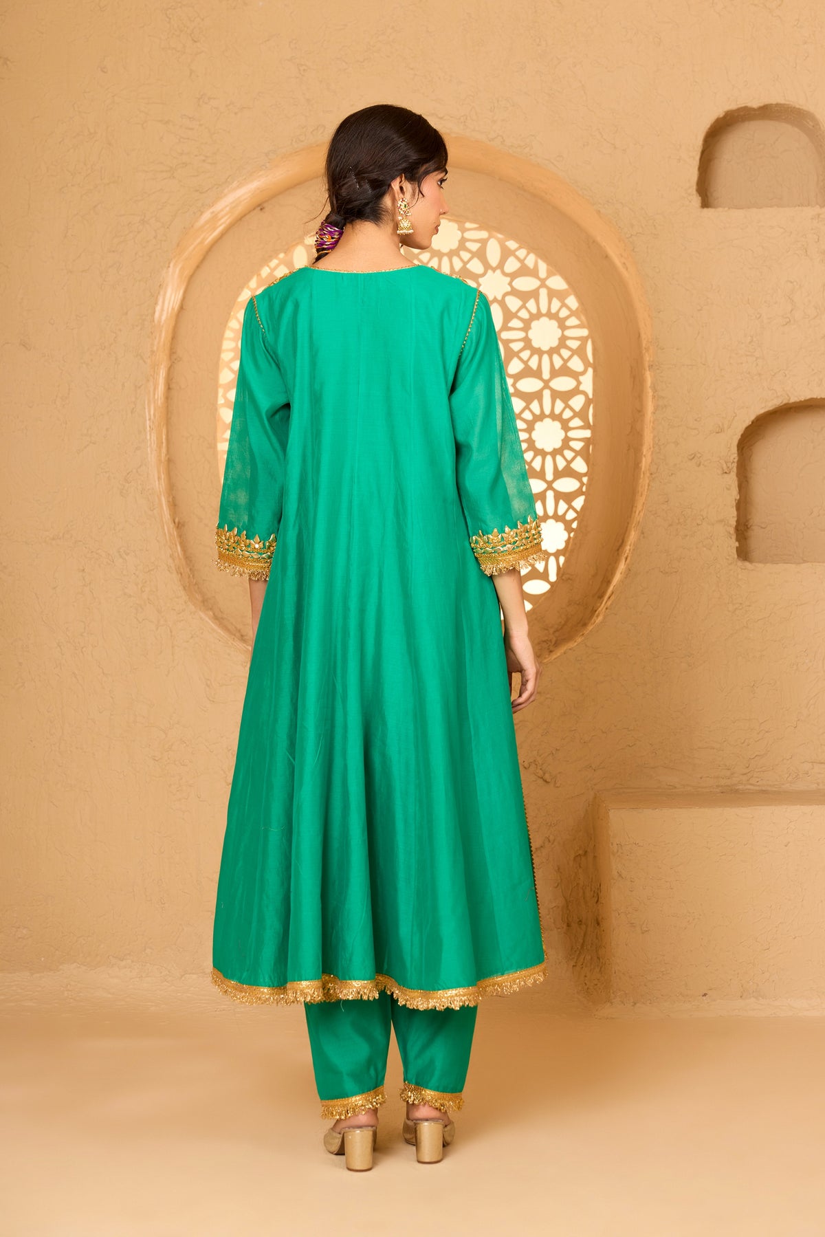 LONG ANARKALI WITH SALWAR AND DUPATTA