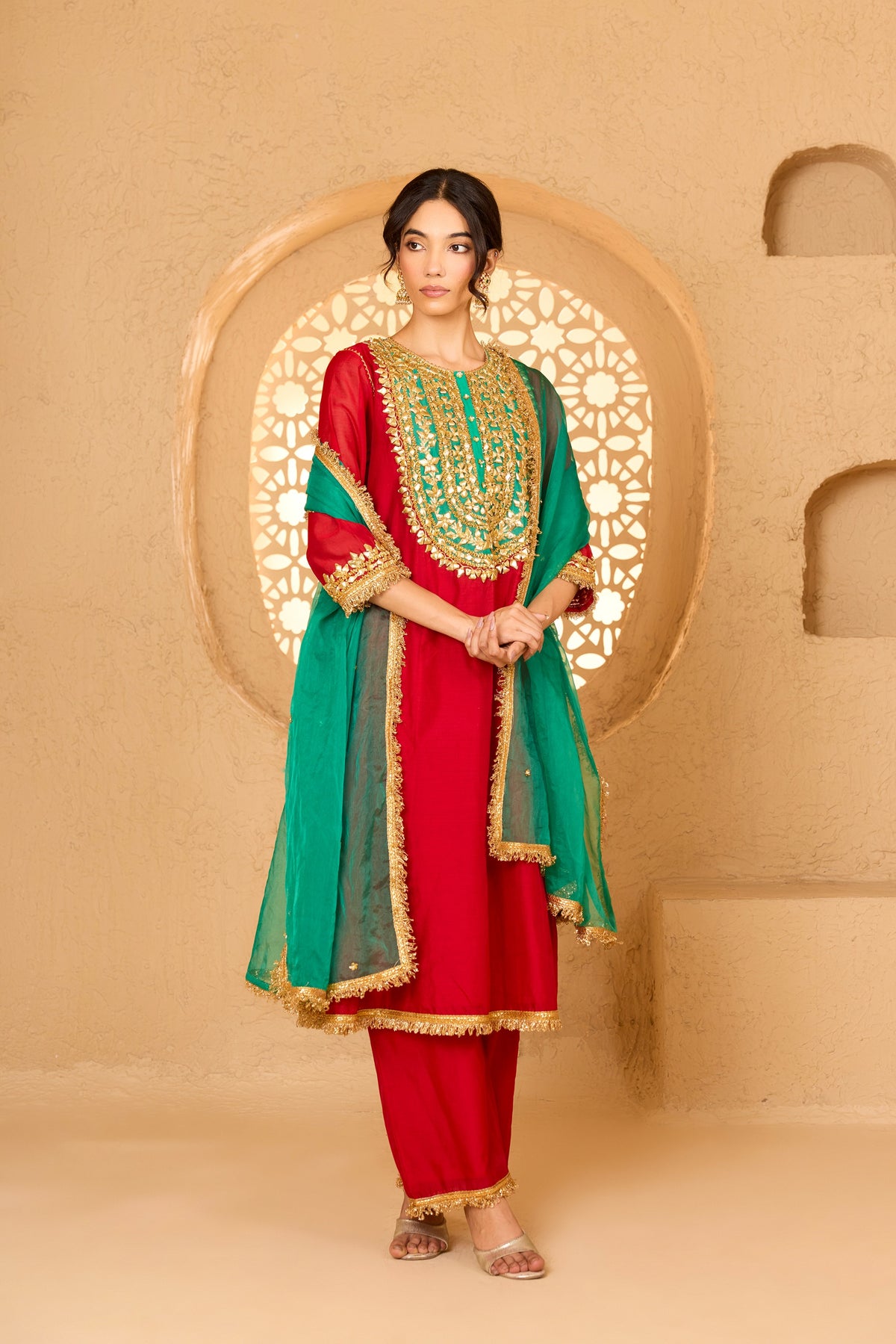 LONG KURTA WITH PANT AND DUPATTA