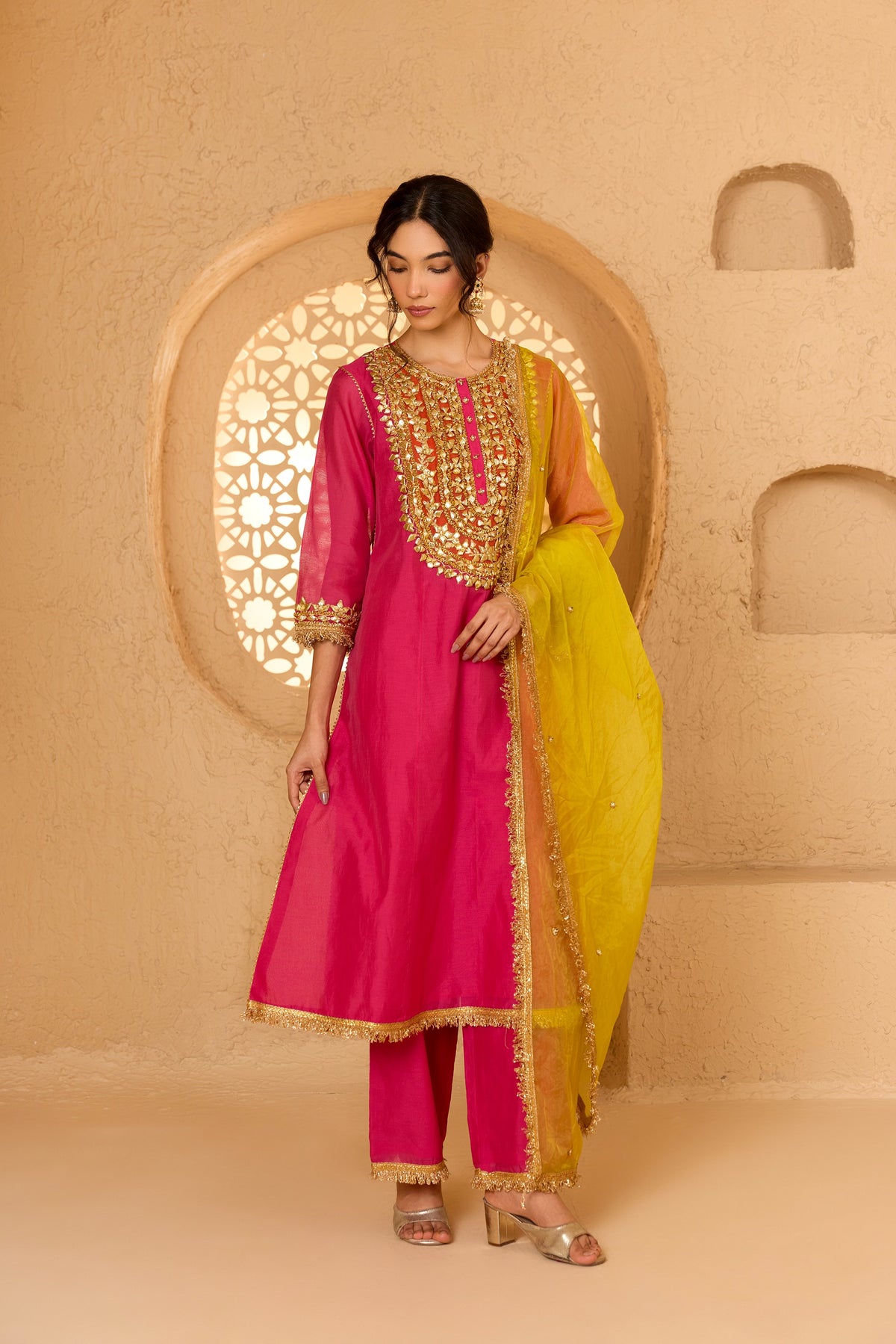 LONG KURTA WITH PANT AND DUPATTA