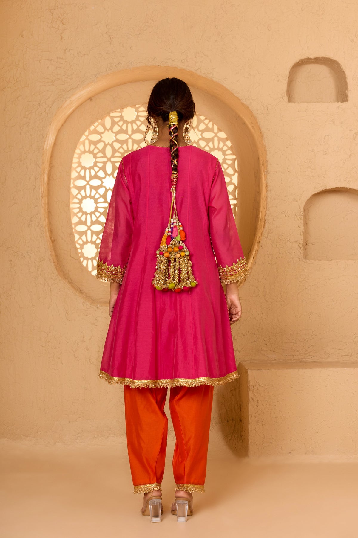 SHORT ANARKALI WITH SALWAR AND DUPATTA