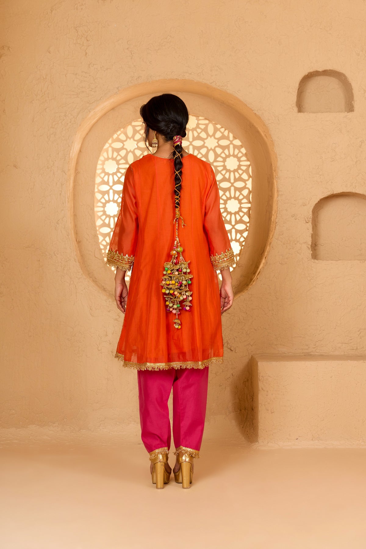 SHORT ANARKALI WITH SALWAR AND DUPATTA
