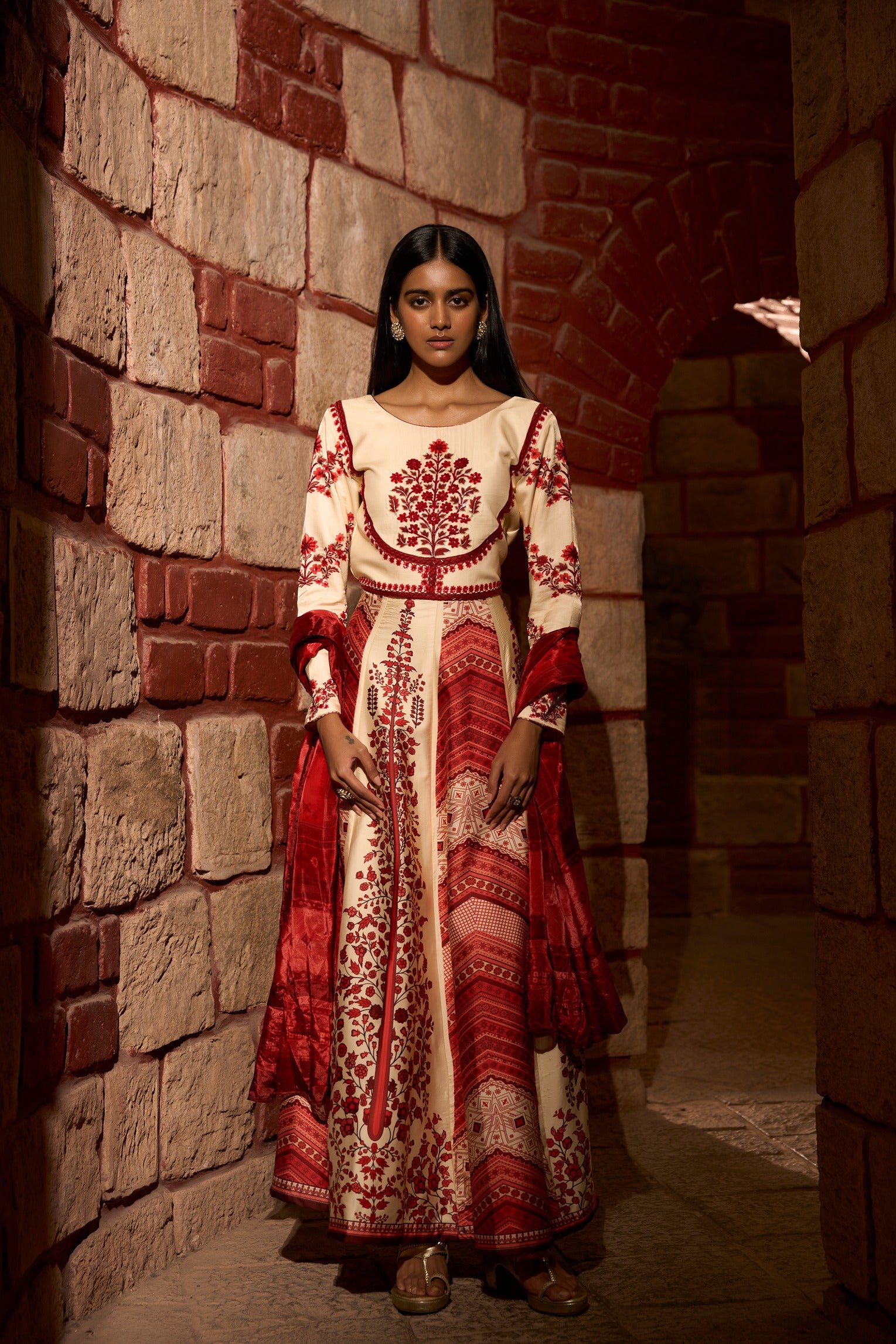 Mehr Rang – Printed Anarkali Gown