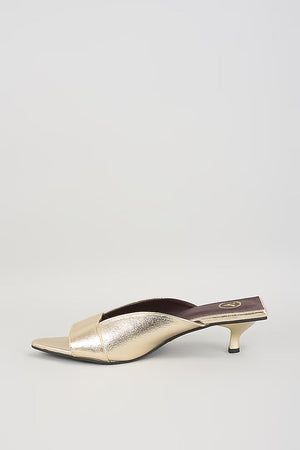 Zara Gold Kitten Heel