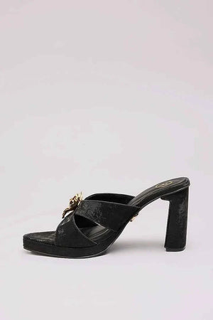 Zeno Black Elevation Heel