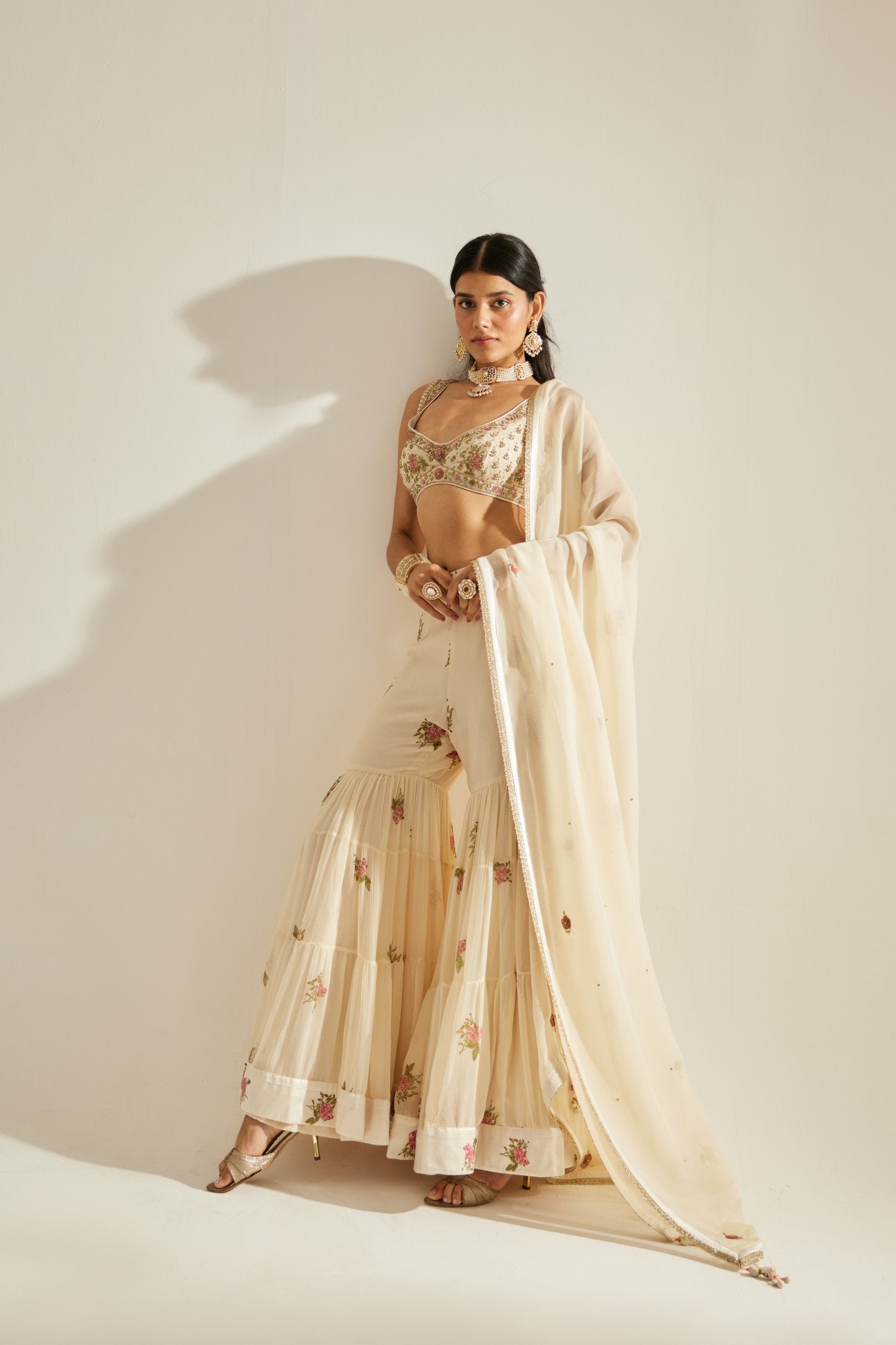 Sharara Blouse Set
