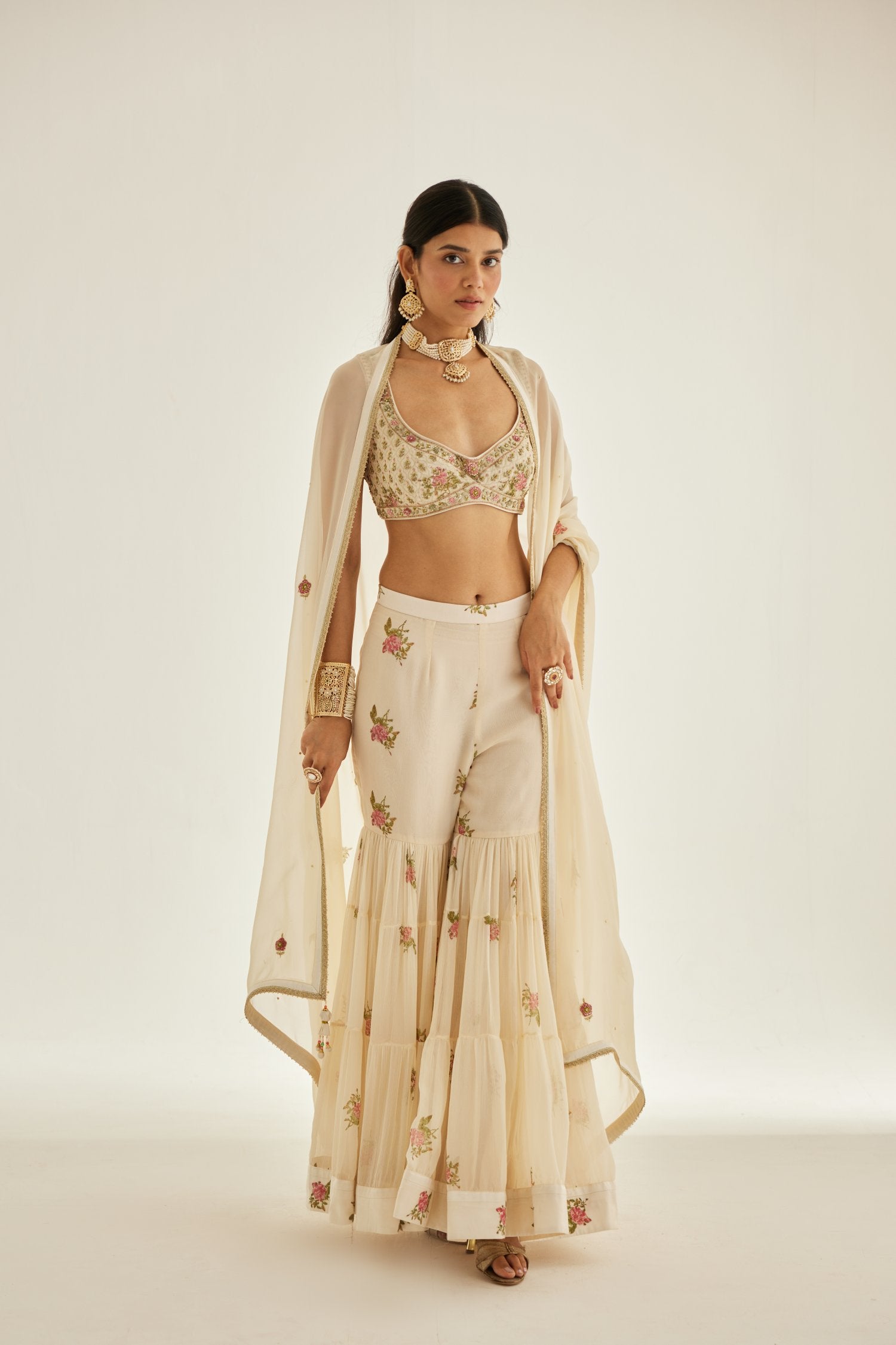 Sharara Blouse Set