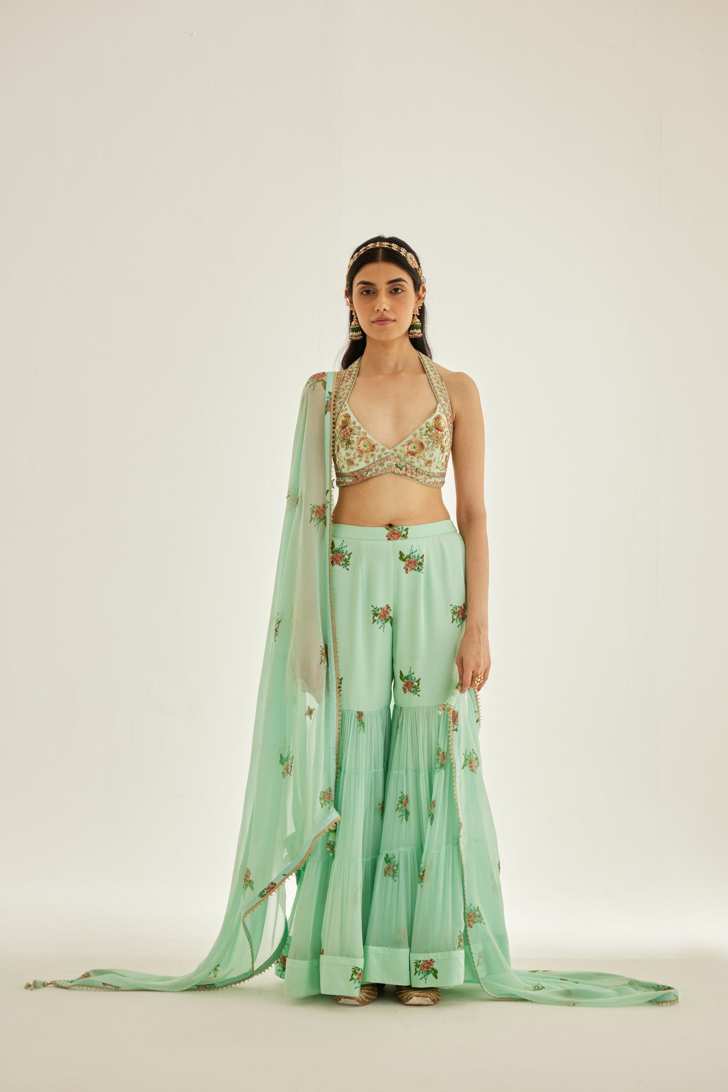 Sharara Blouse Set