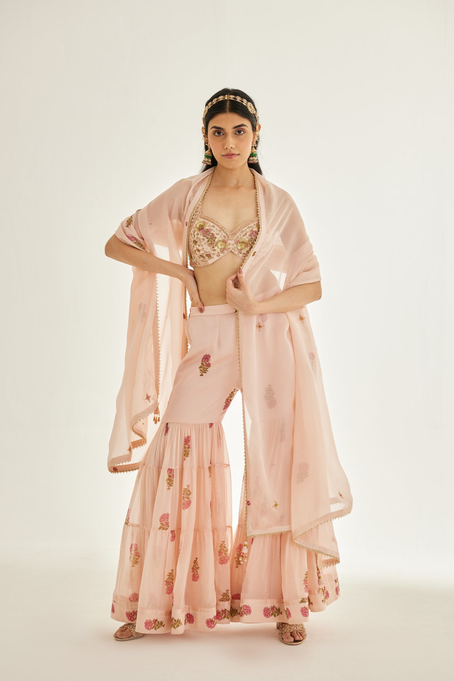 Sharara Blouse Set