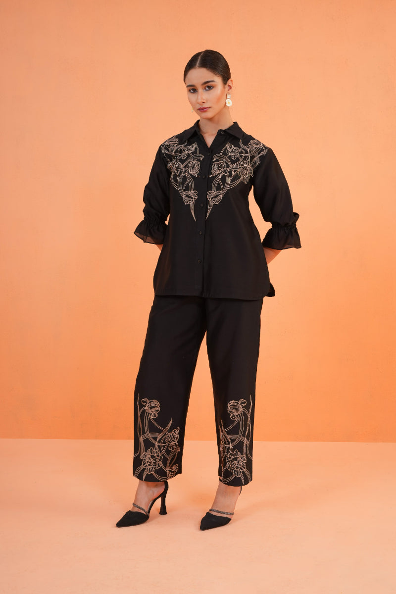 ORIGANI Black Oasis Co-ord Set