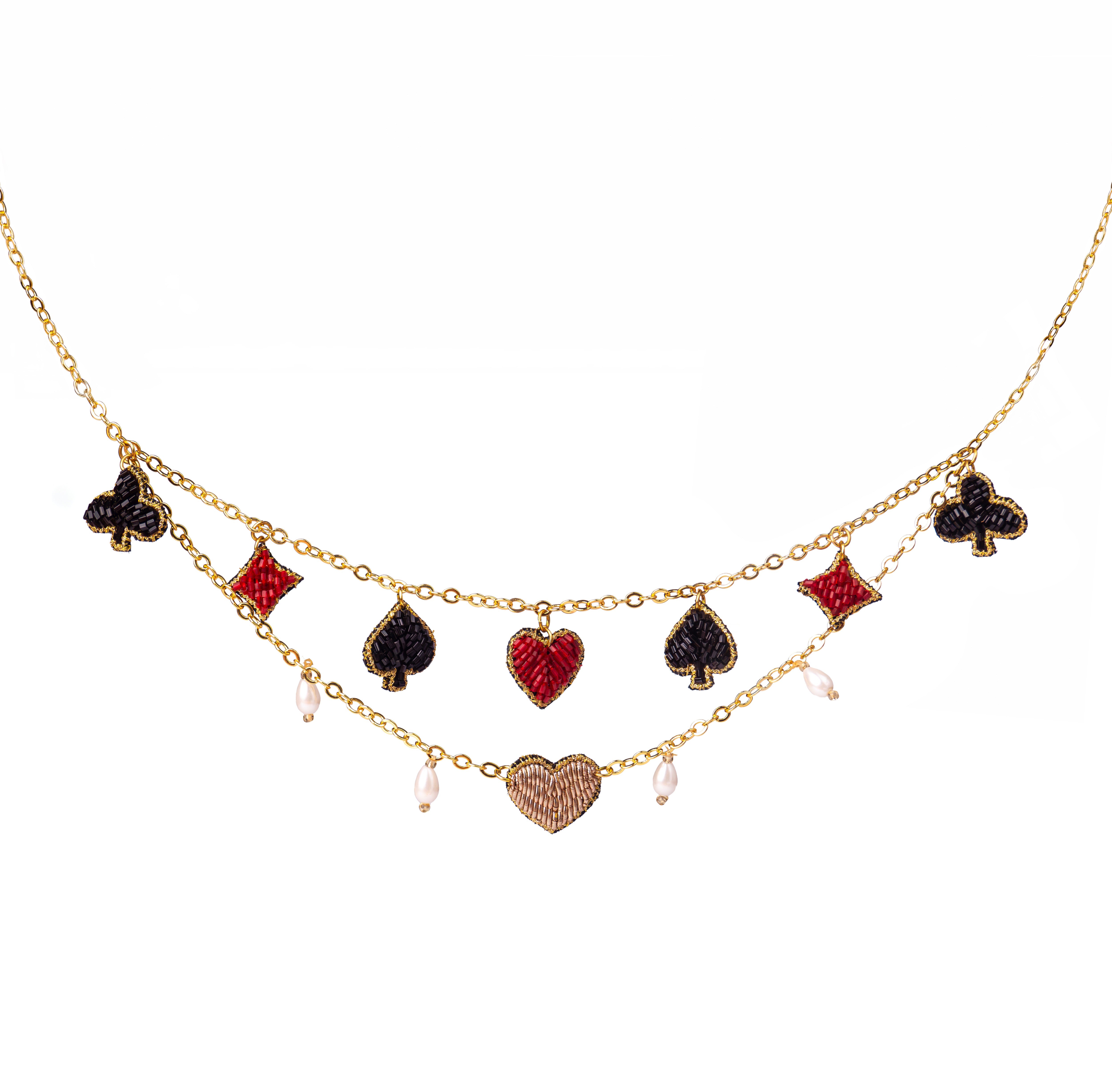 Suits Of Cards Charms Chain