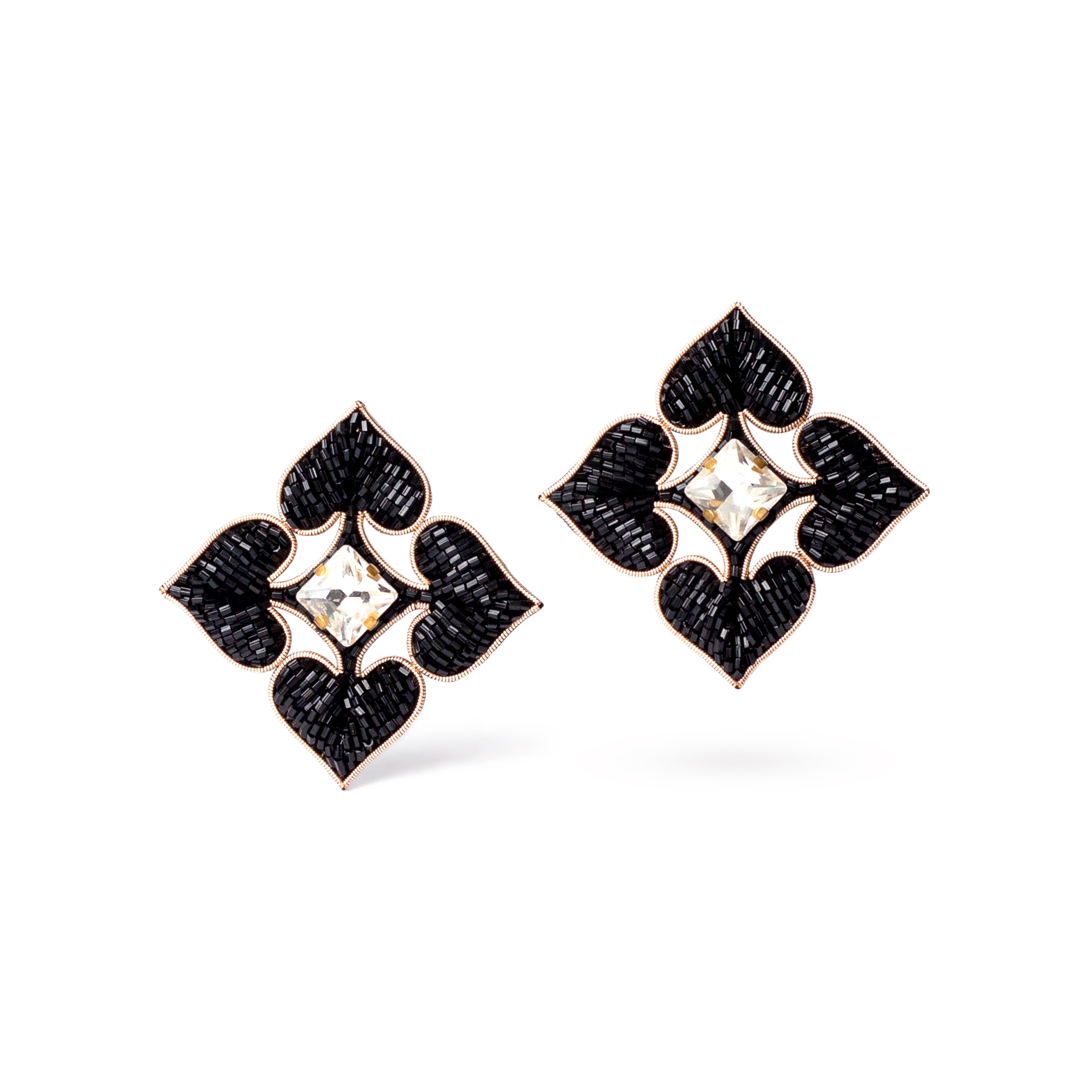 Mini Spade Stud Earrings