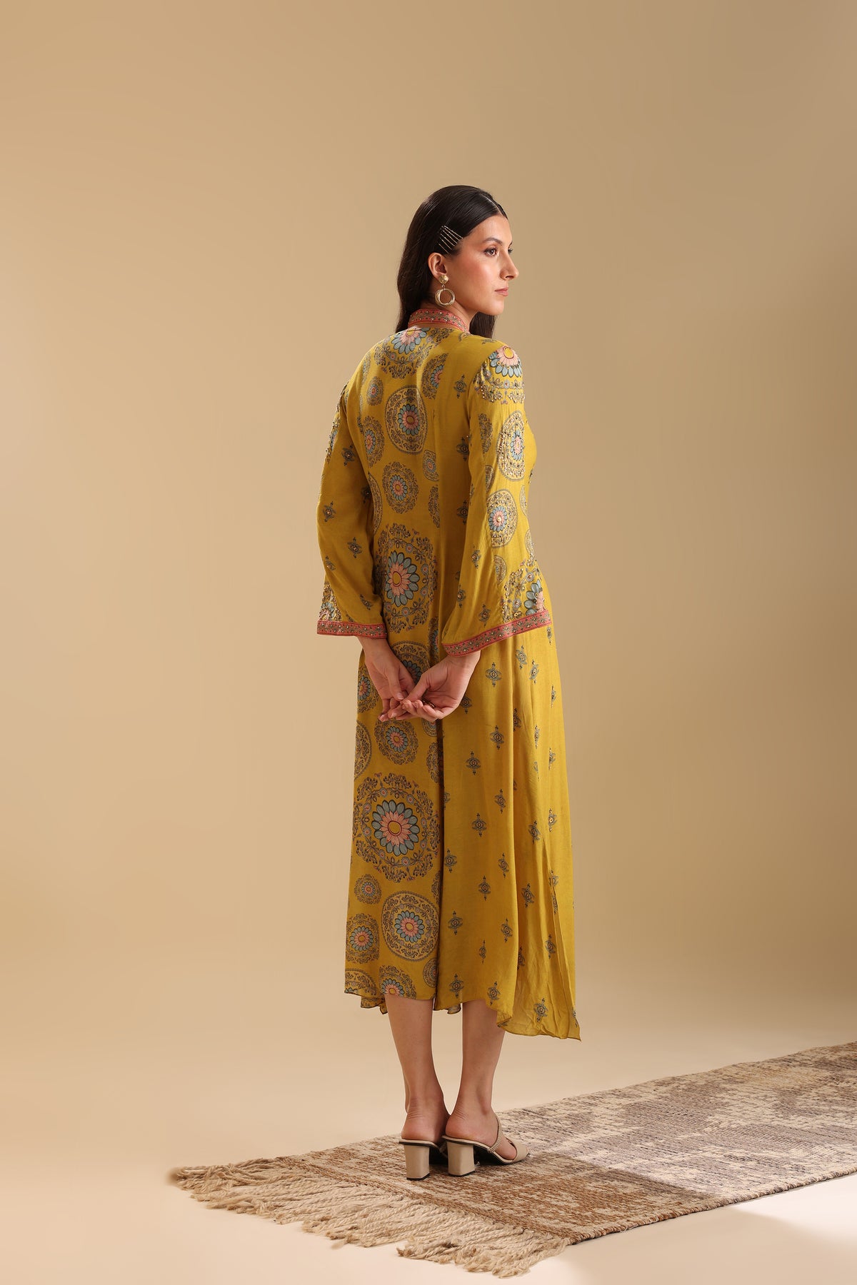 Eraya Embellished V-Neck Dress