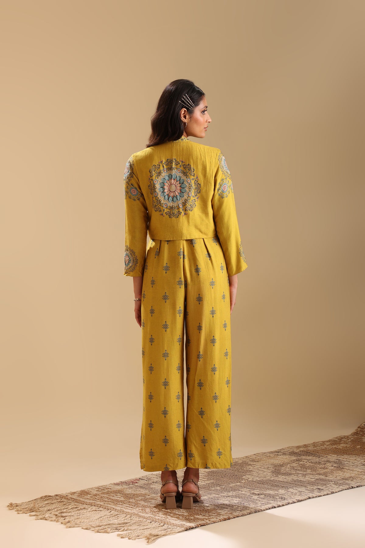 Eraya Emblished Jumpsuit Set