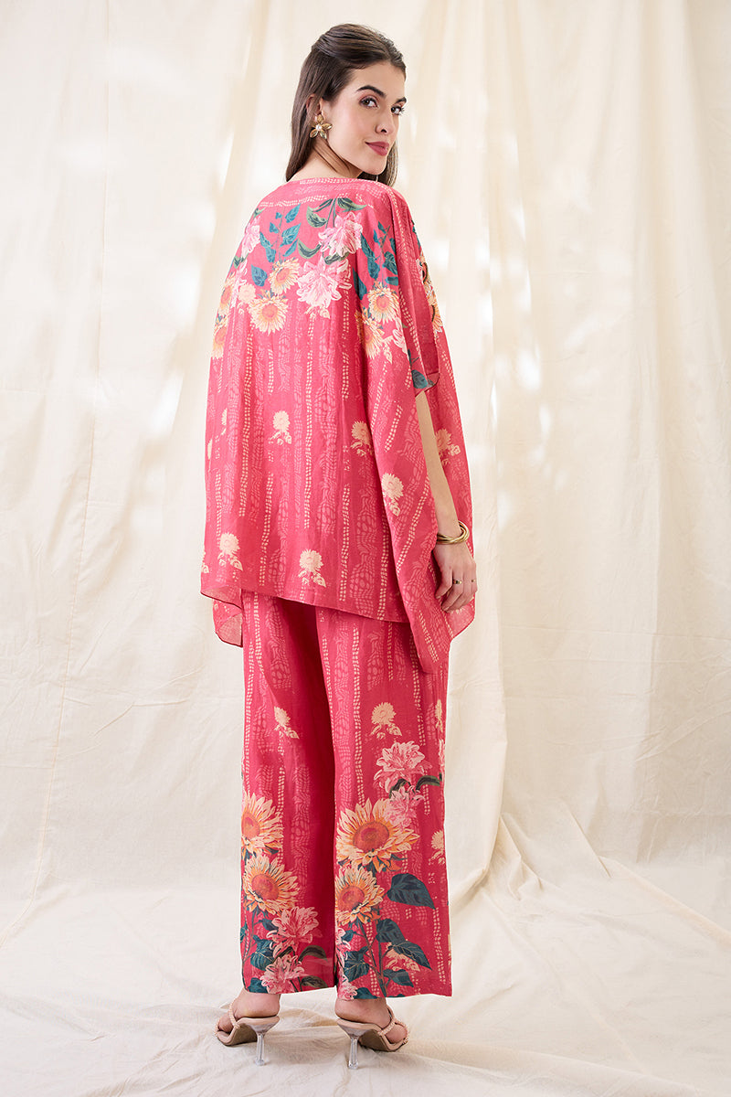 Ravya Embroidered Kimono Co-ord Set