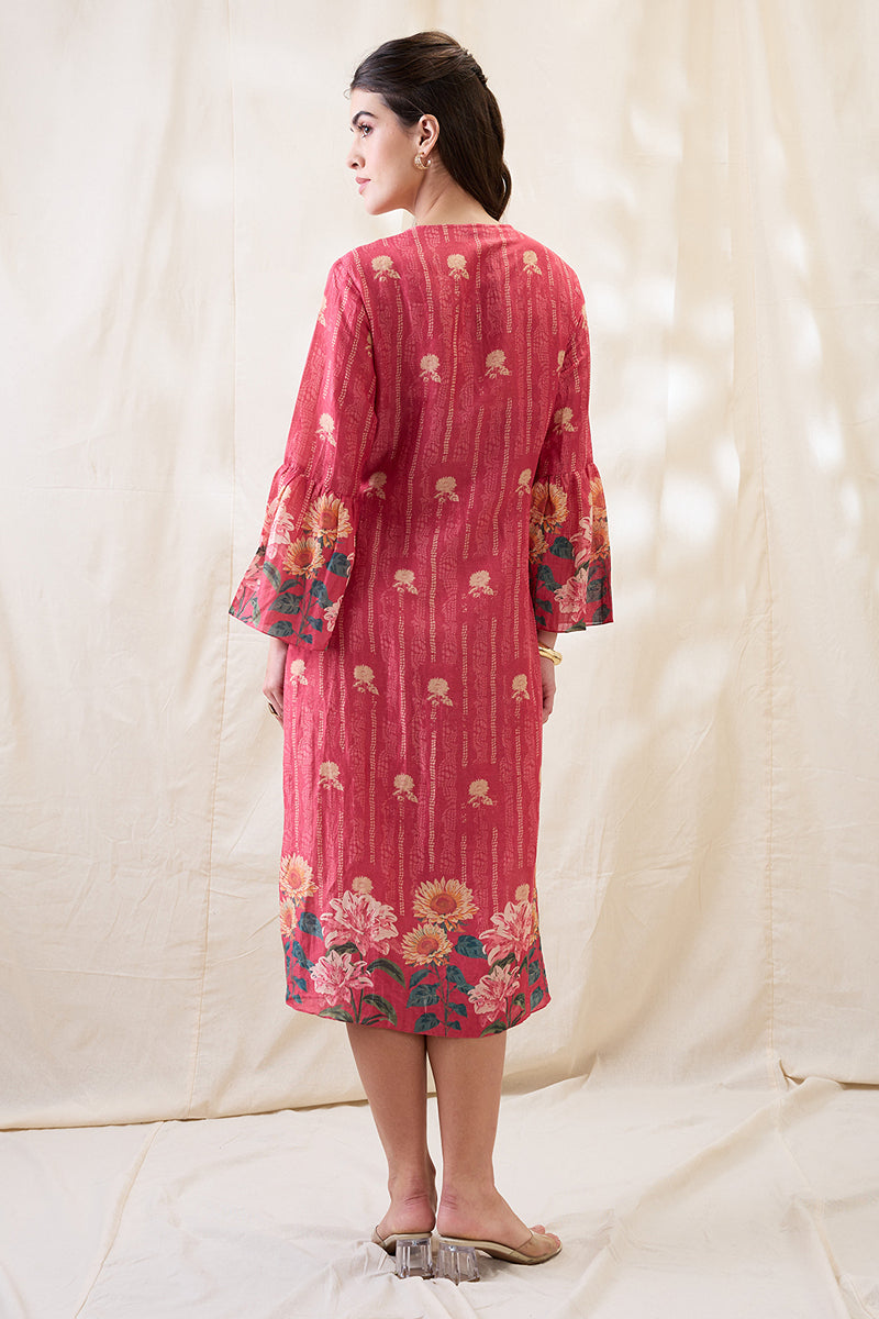 Ravya Front Overlapped Dress