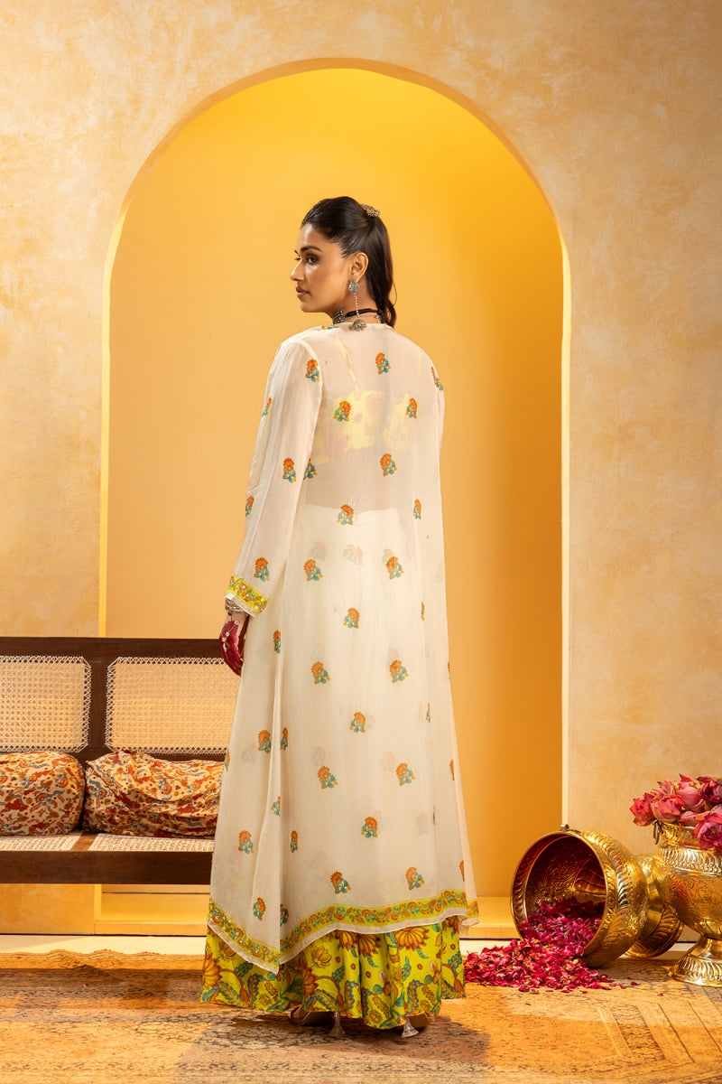 Rangtara embellished pant set with jacket