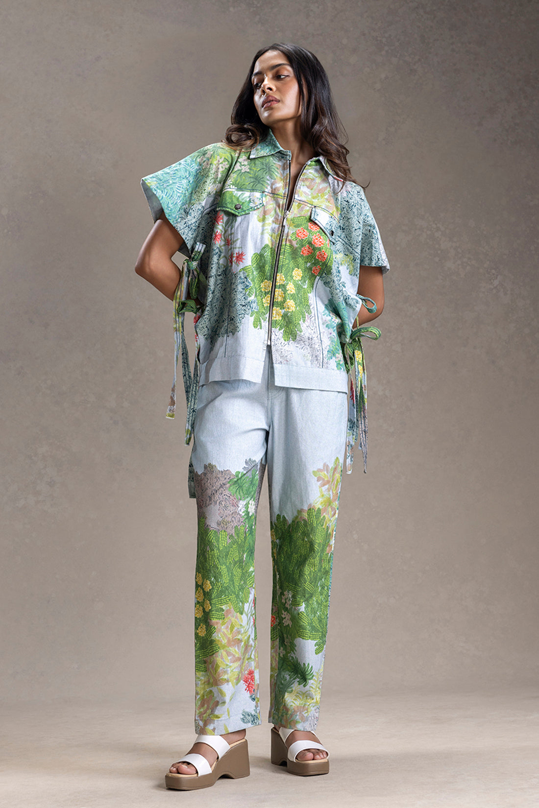 Blume Printed Shacket and Pants