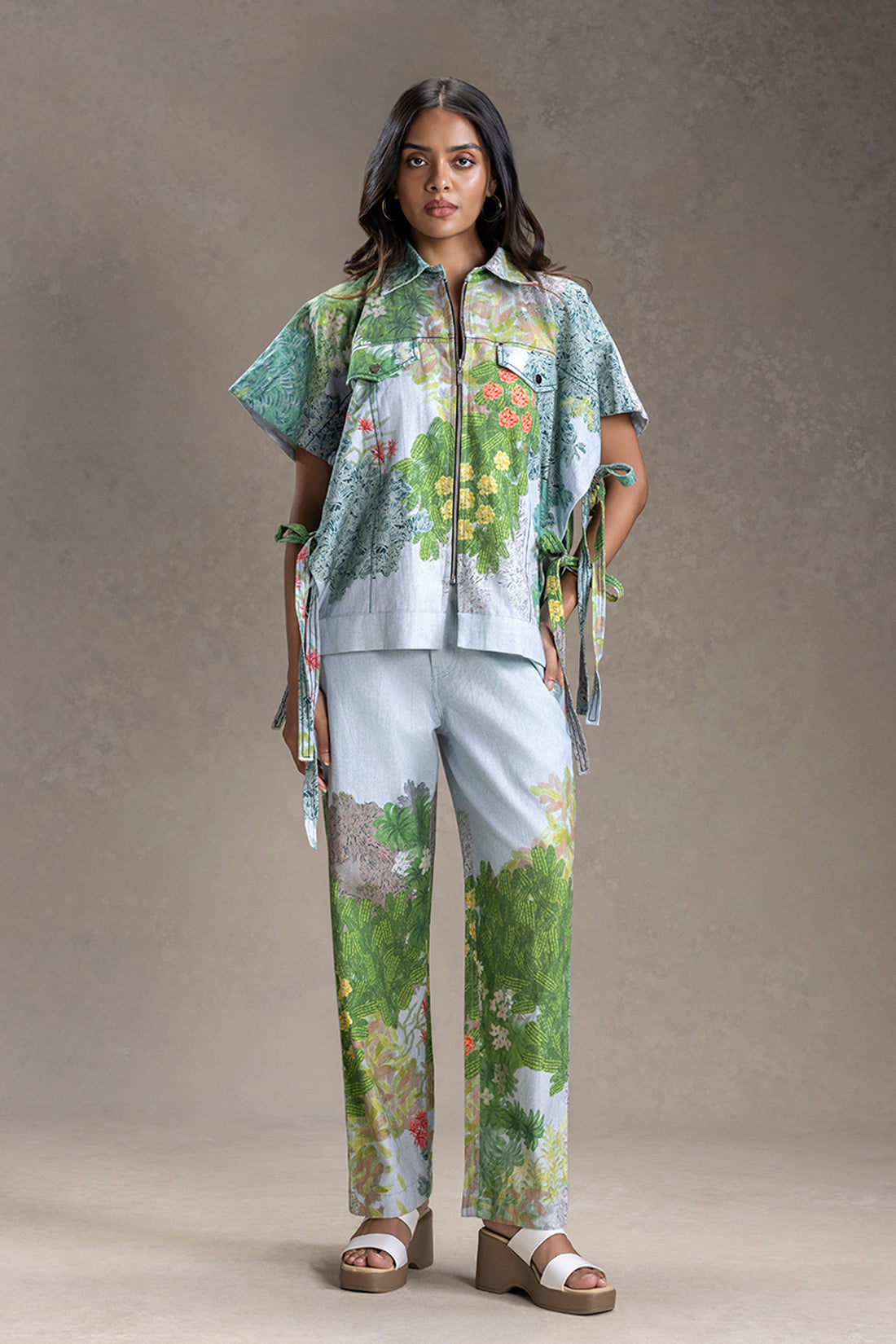 Blume Printed Shacket and Pants
