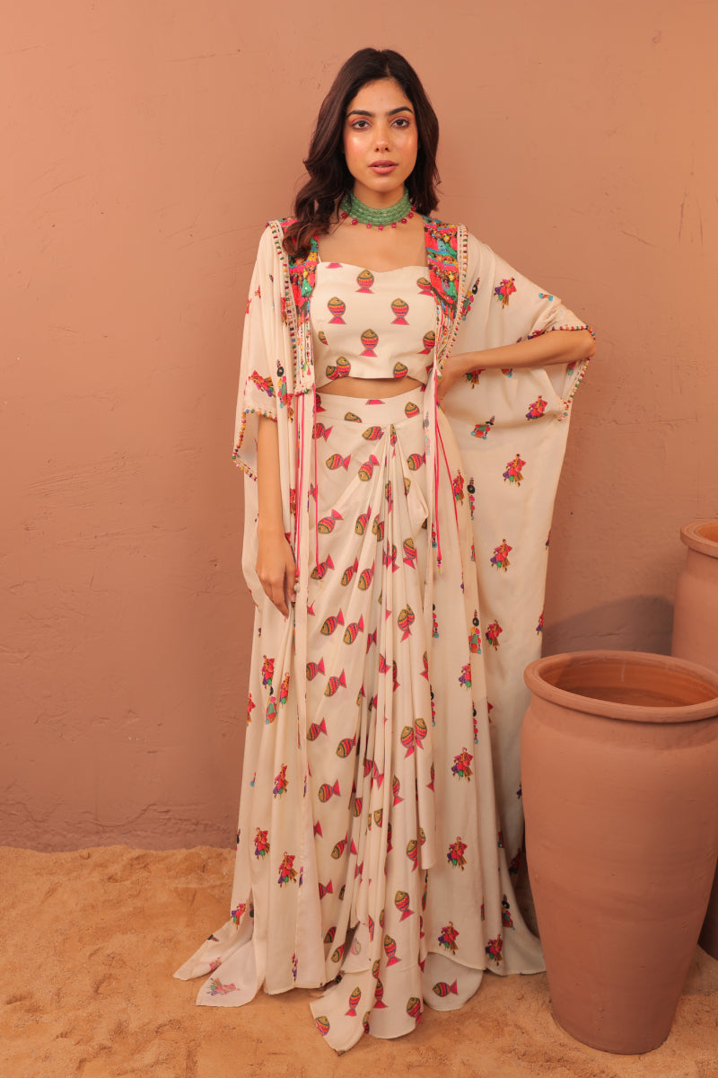 Albeli Cape set