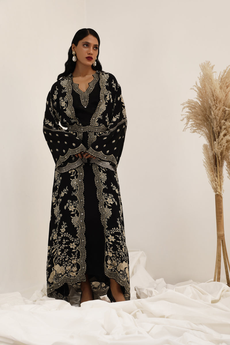 Gulshan long jacket set