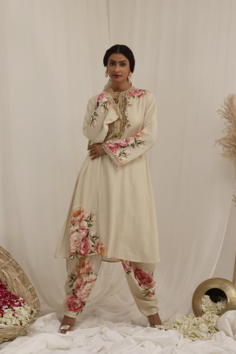 Gul Kand Jacket Set