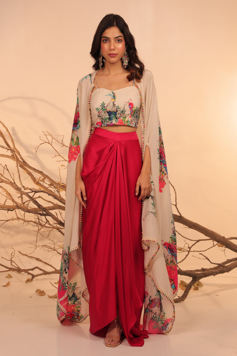 Parinda Cape set