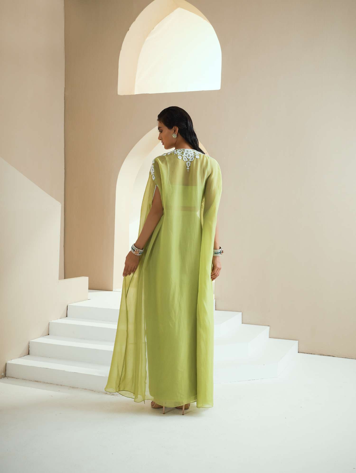 Cape+Camitop+Skirt Set