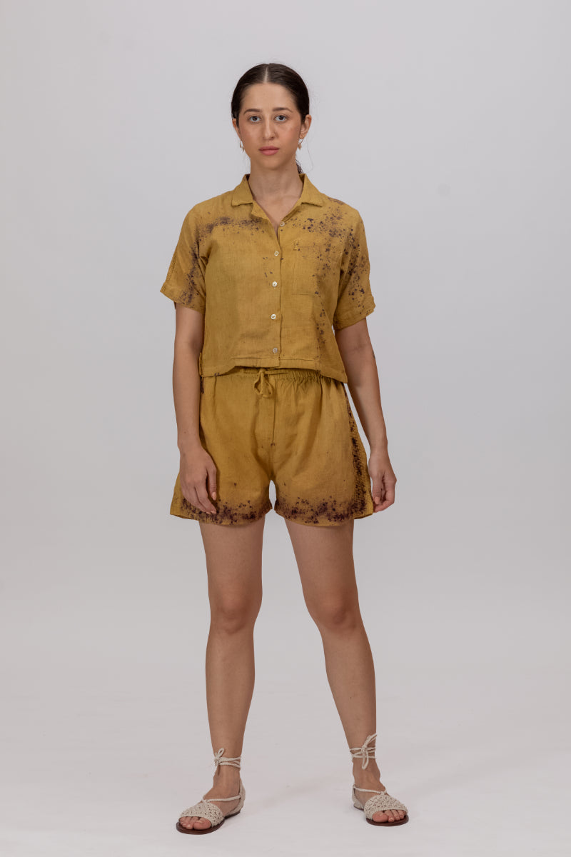 Naturally Dyed Herb Printed Kala Cotton Co-ord