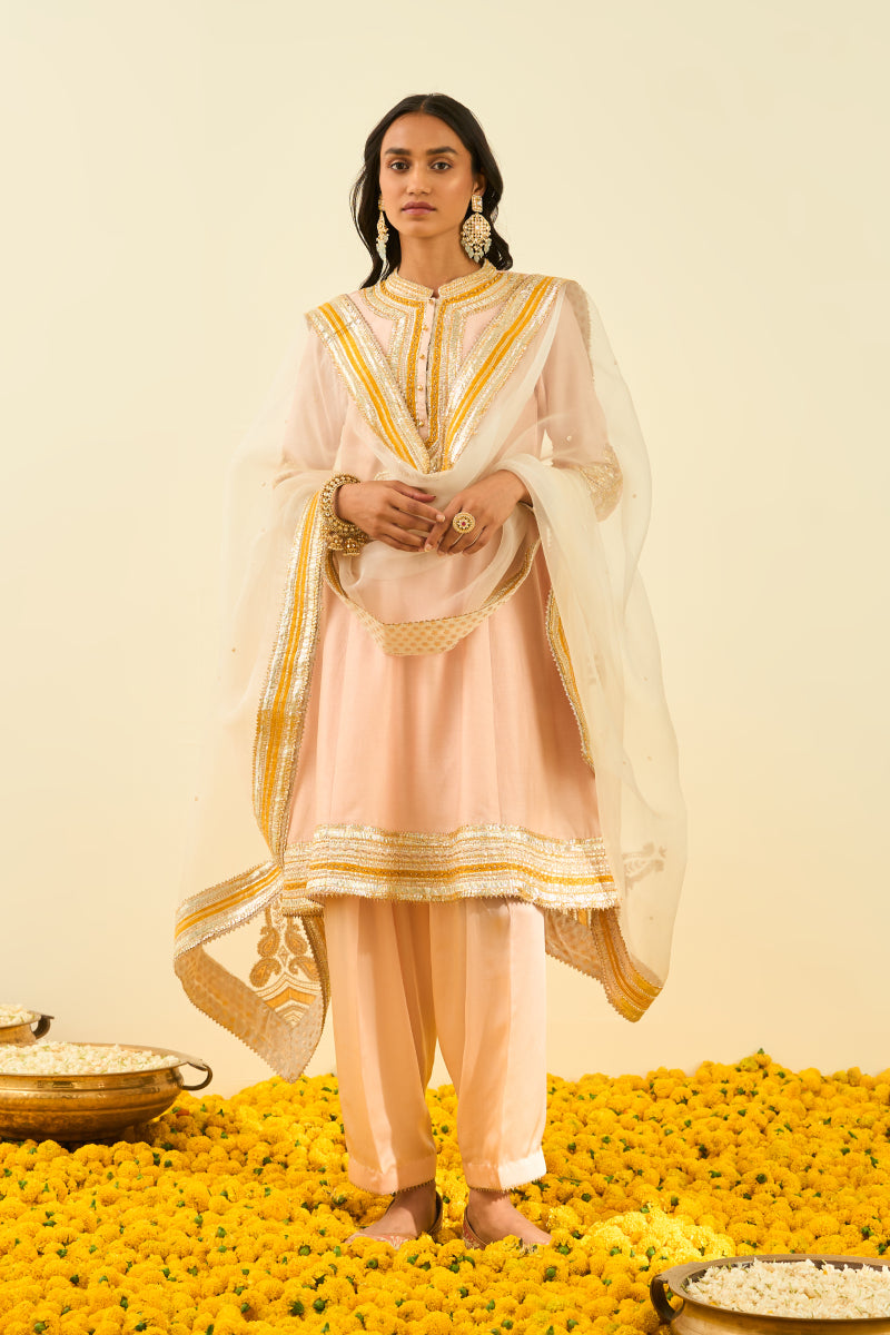Sadirah- Short kurta with salwar and dupatta