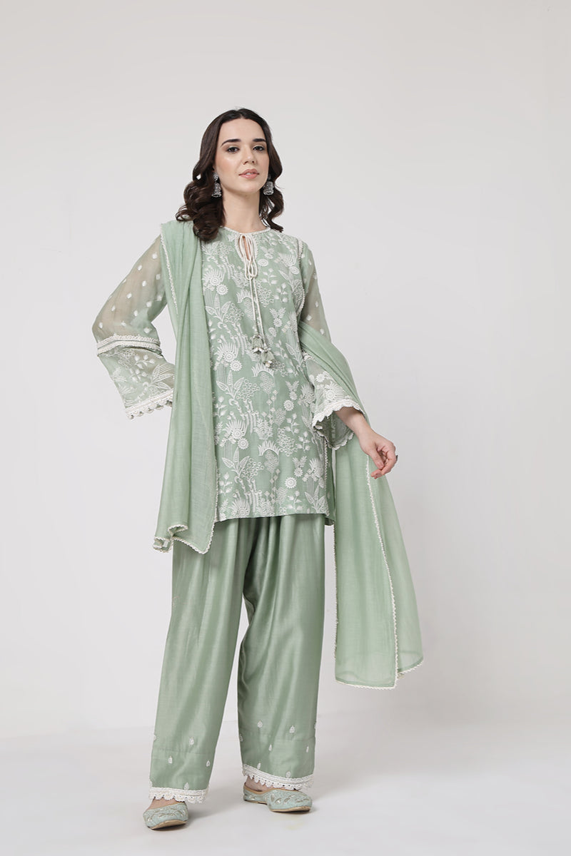 Sage Green Lace Set