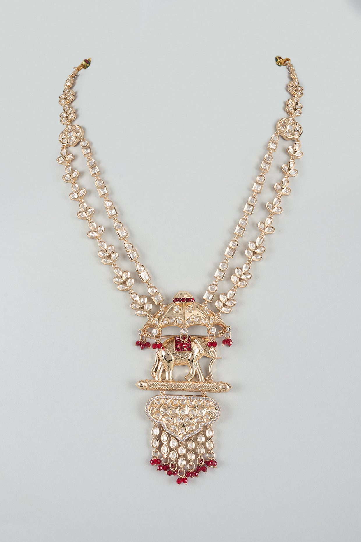 Gold Finish Imperial Elephant Handmade Mala
