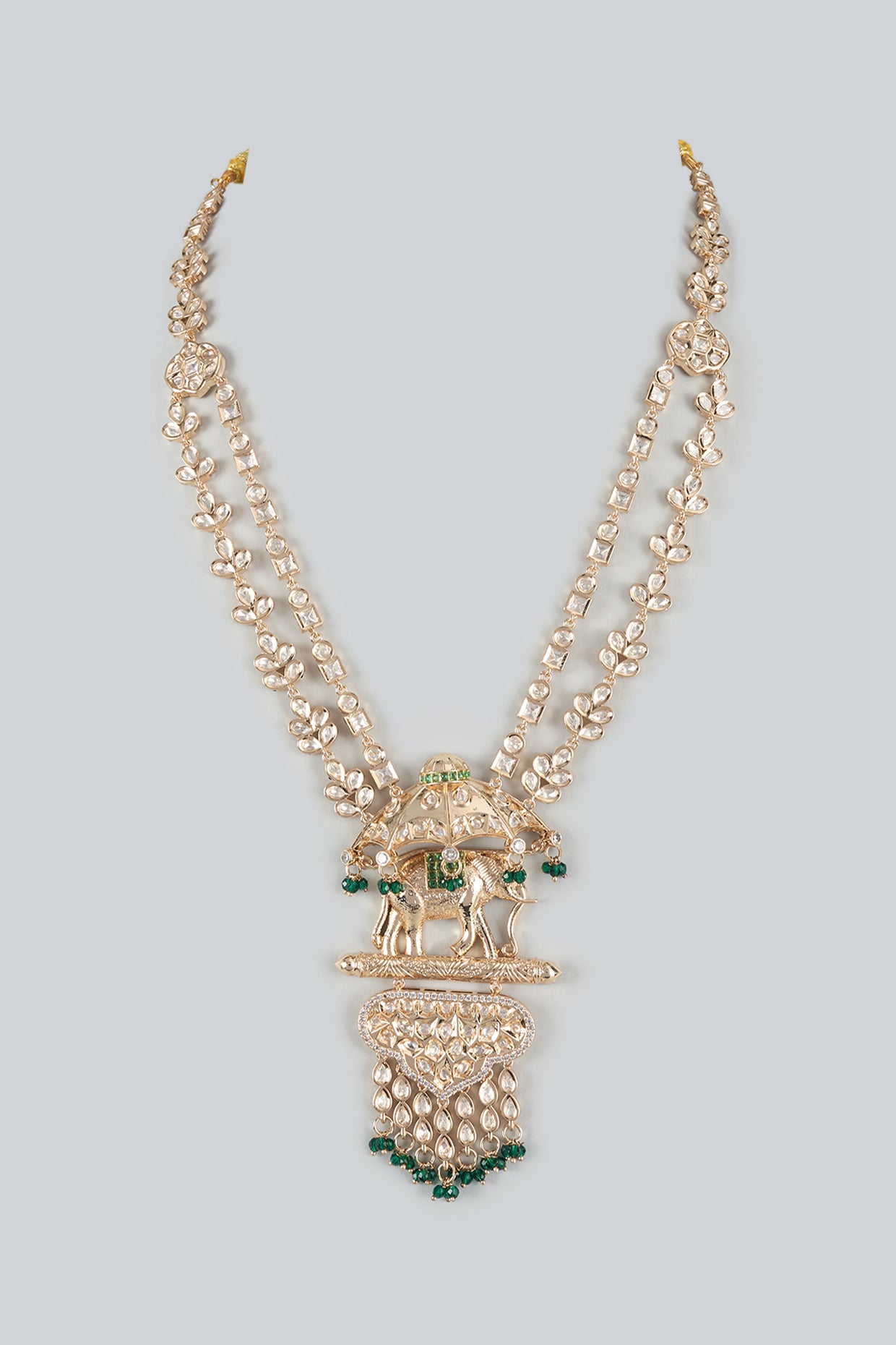 Gold Finish Imperial Elephant Handmade Mala