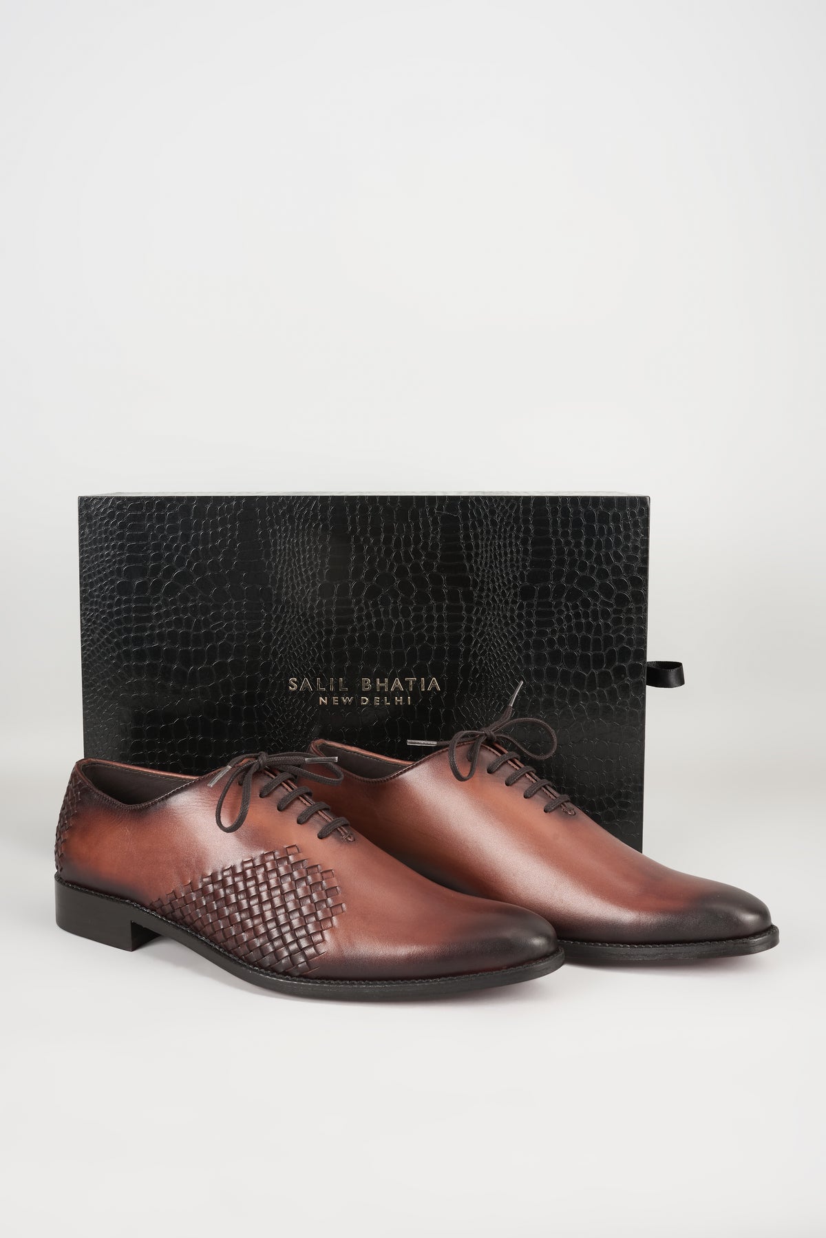 Brown Leather Oxford Shoes