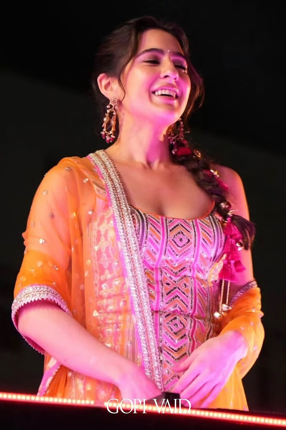 Sara Ali Khan in Tehzib Sharara Set