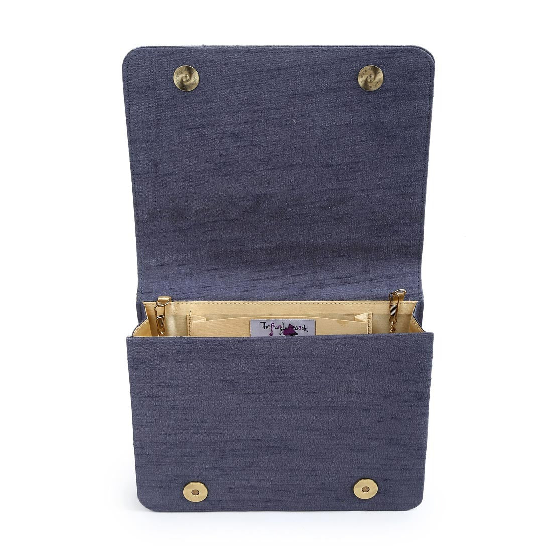 Sequin Toucan Grey Clutch