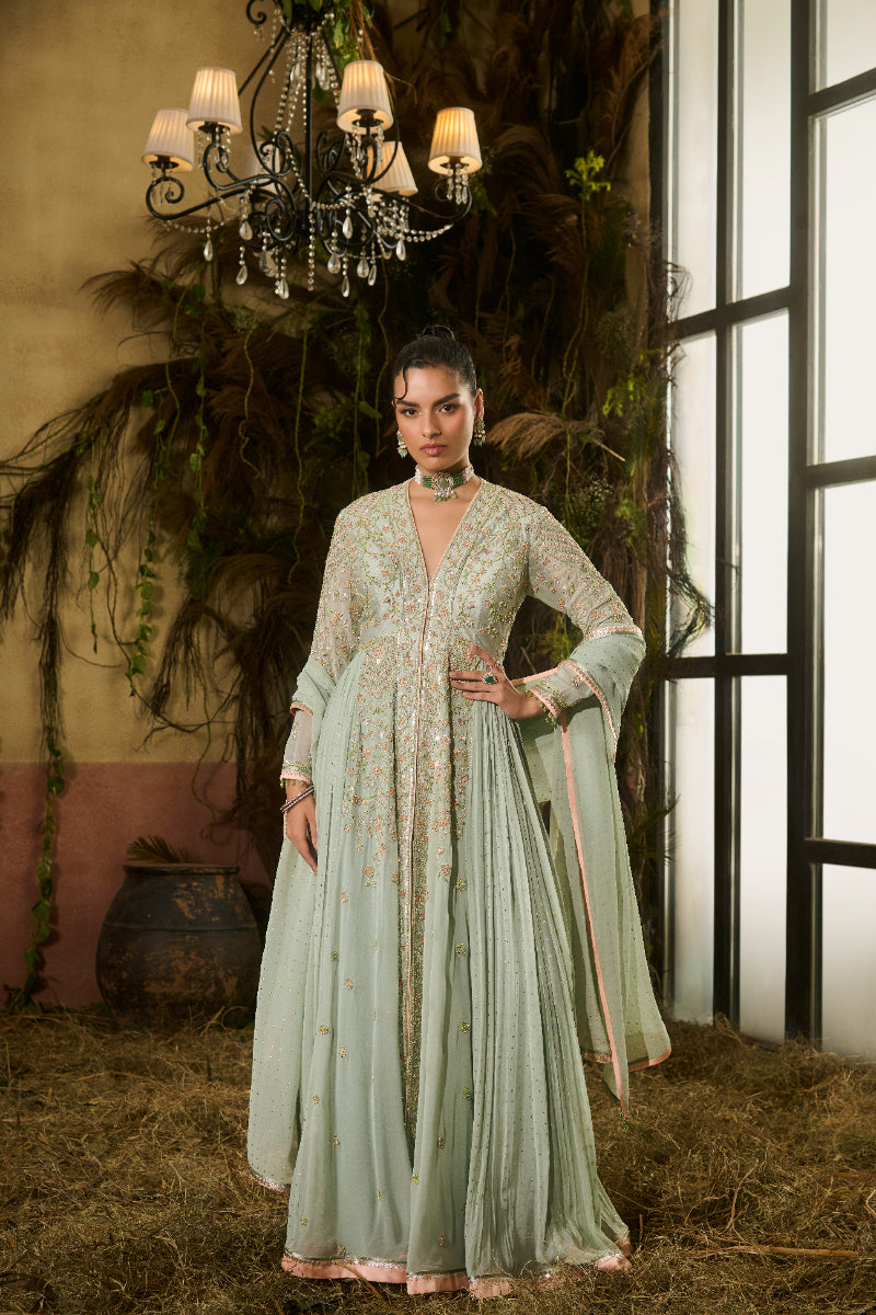 Anarkali, Dupatta, Pants