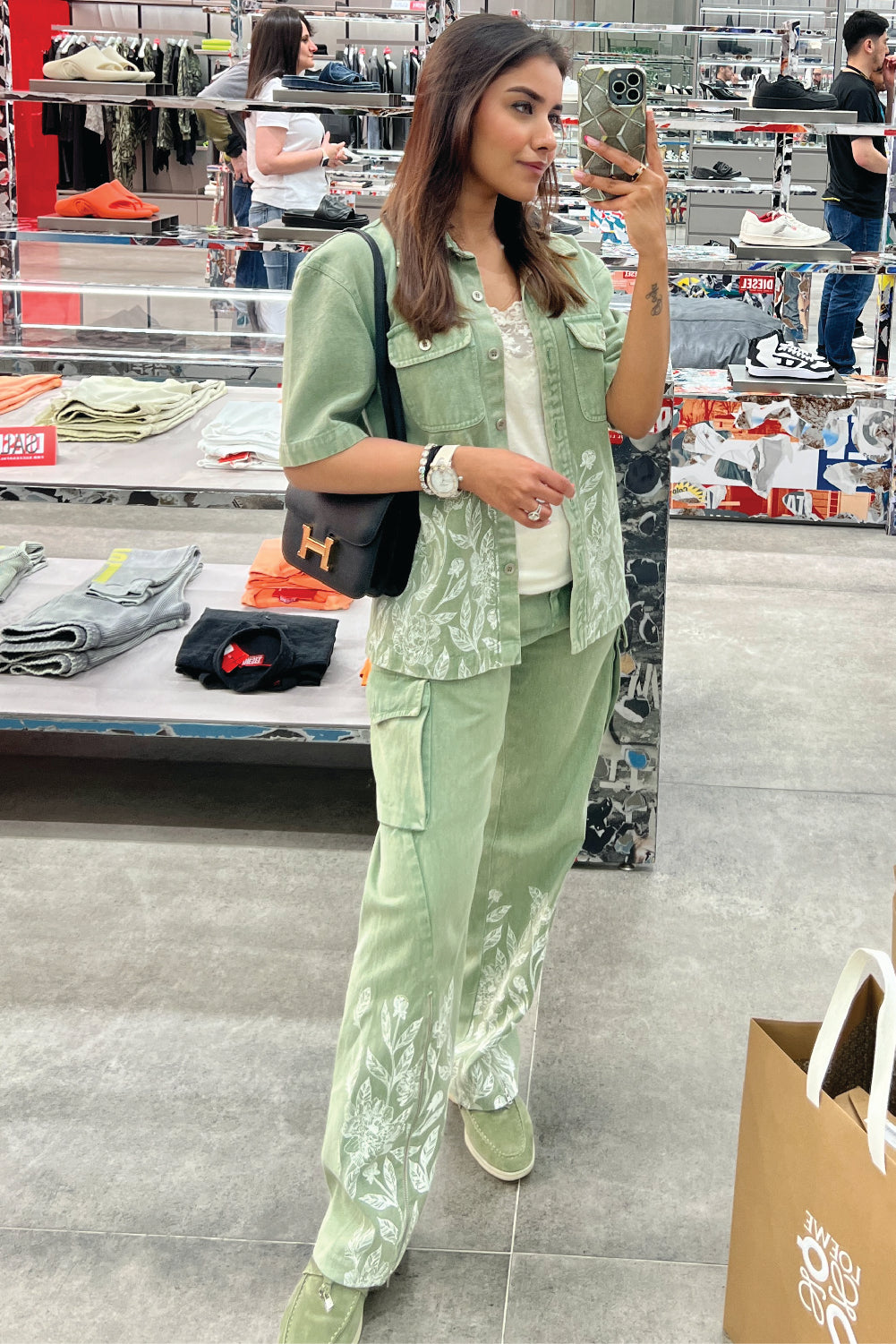 LOWIS CO-ORD SET IN GREEN