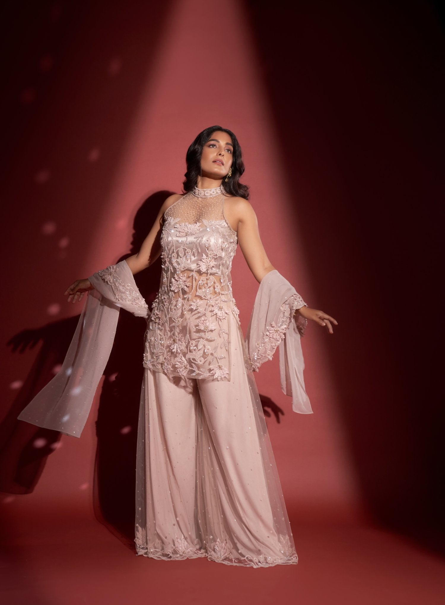 short sharara dress Shop Women's Red Rati Short Sharara Set