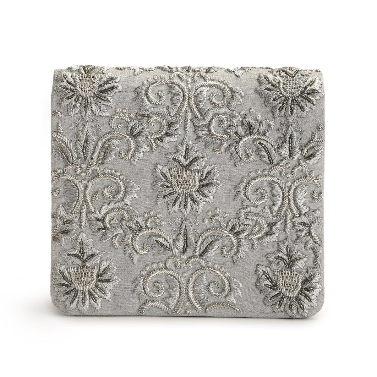 Silver Nagma Clutch